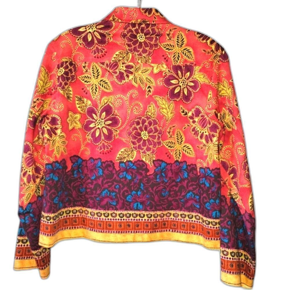 Vintage Coldwater Creek Boho Paisley Floral Jacket Shacket PS - Picture 4 of 6